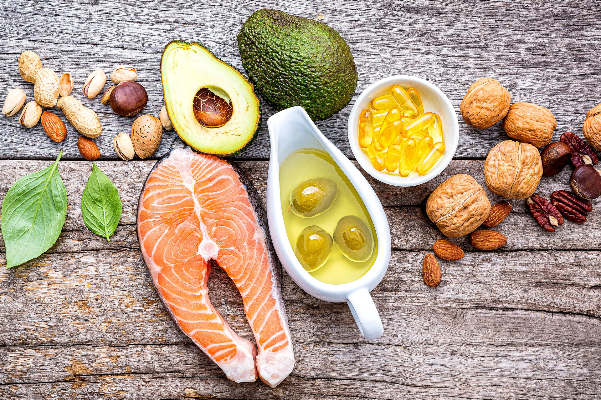 Hero-Food-Salmon-Nuts-Herbs Salmon and avocado