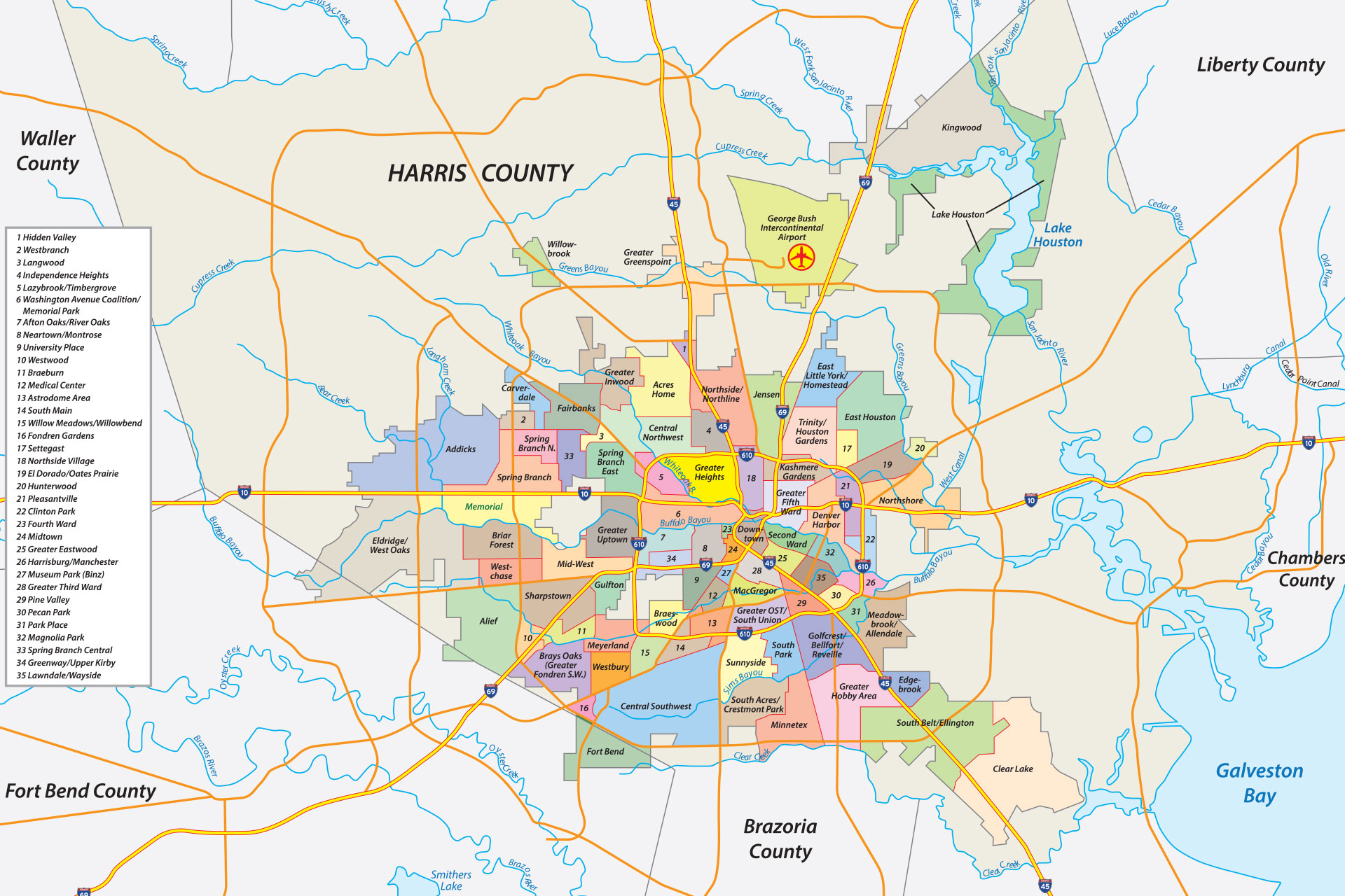 Harris County Map