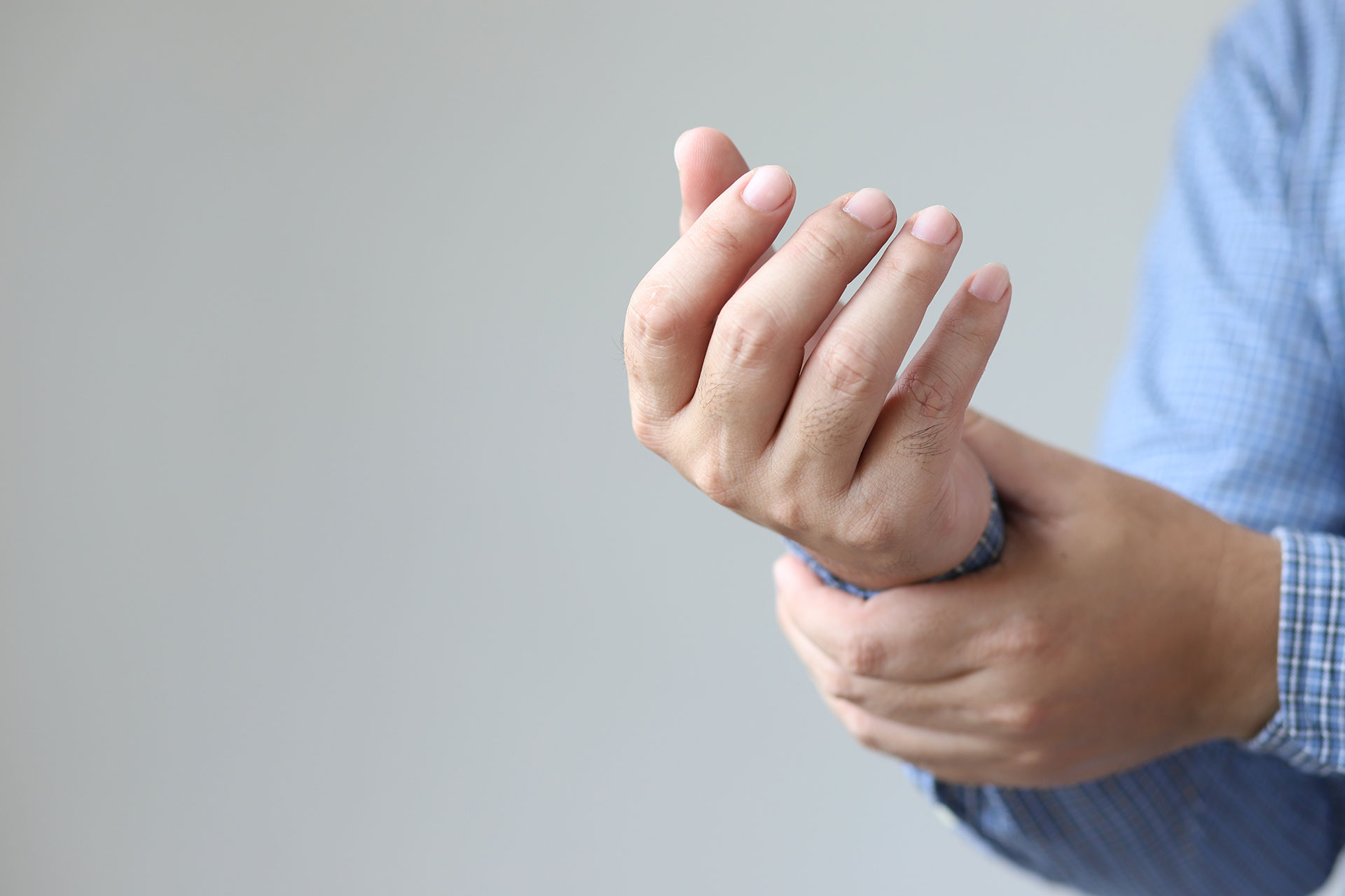 man with wrist pain