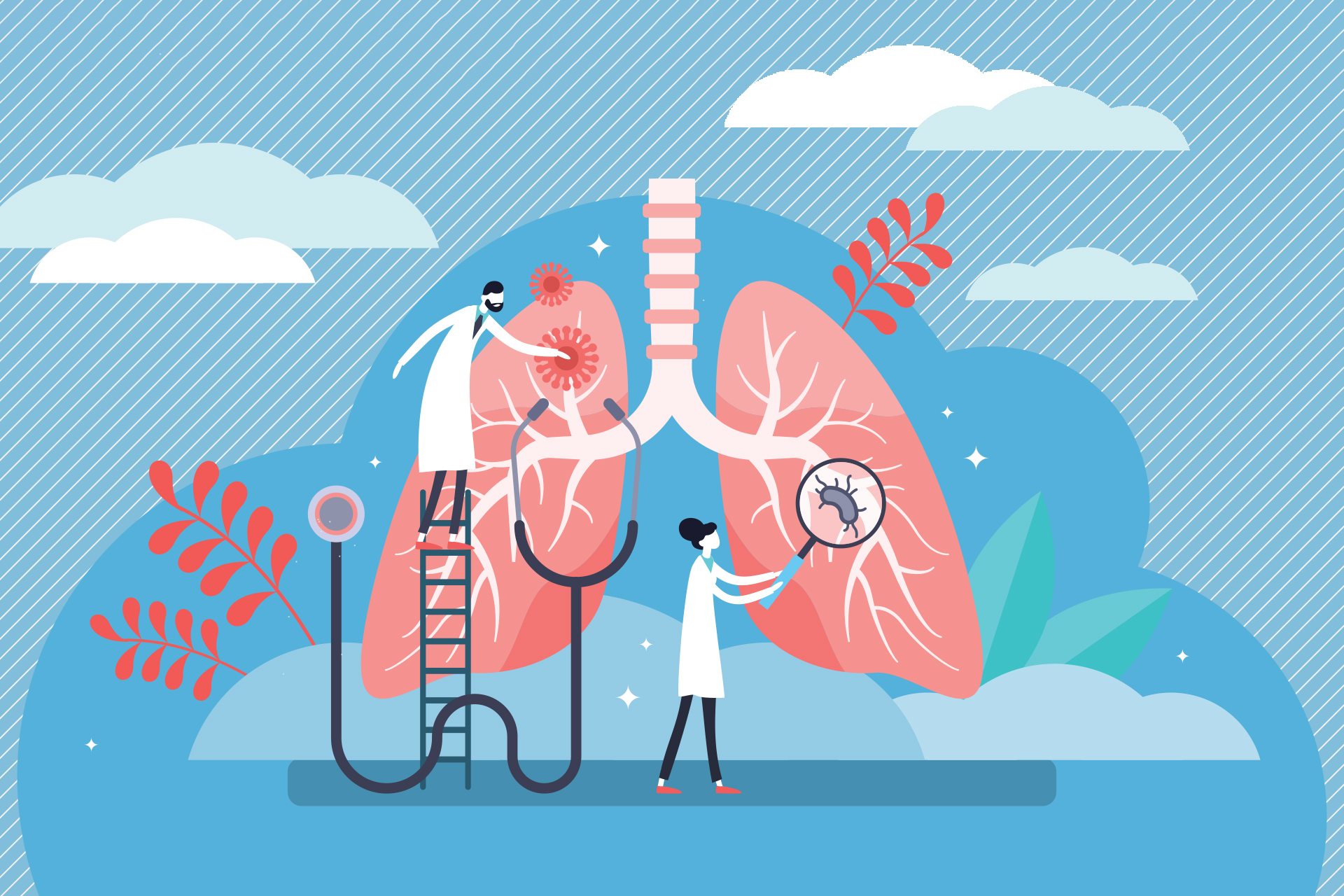 lung cancer vector