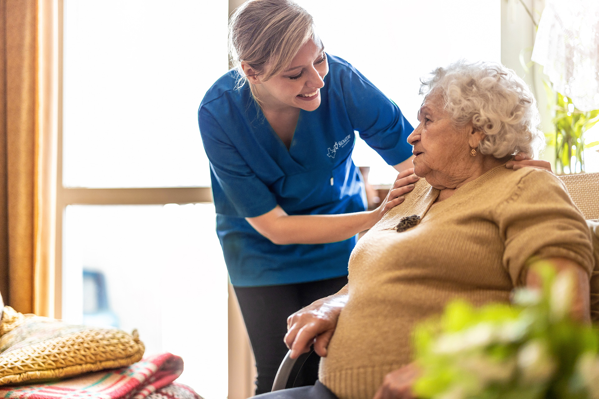 nurse with patient