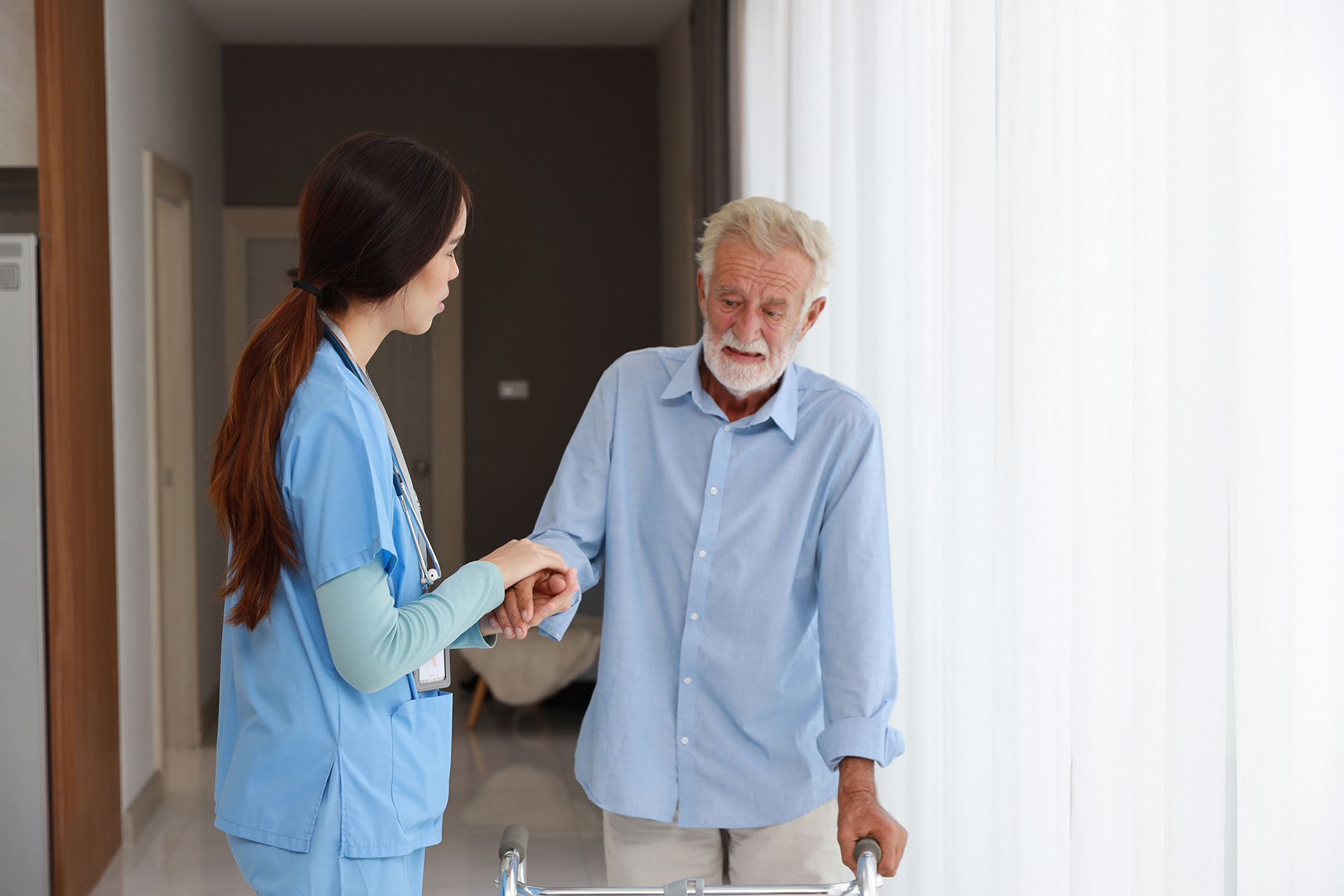 nurse with patient