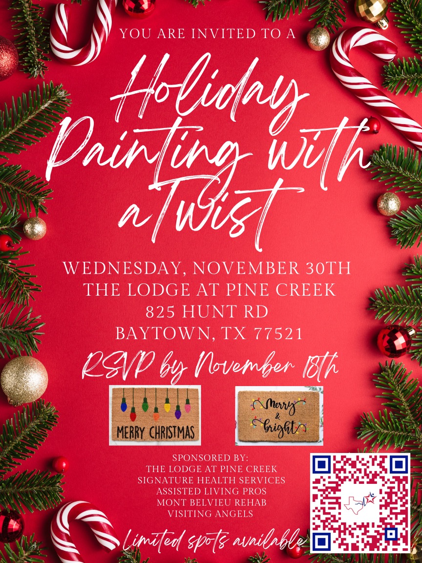 holiday painting with a twist event